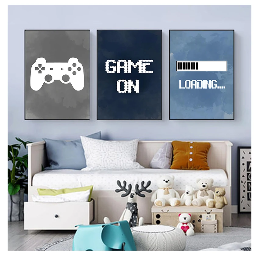 Gaming Accessories Bedroom - Decoração de Parede para Quarto de