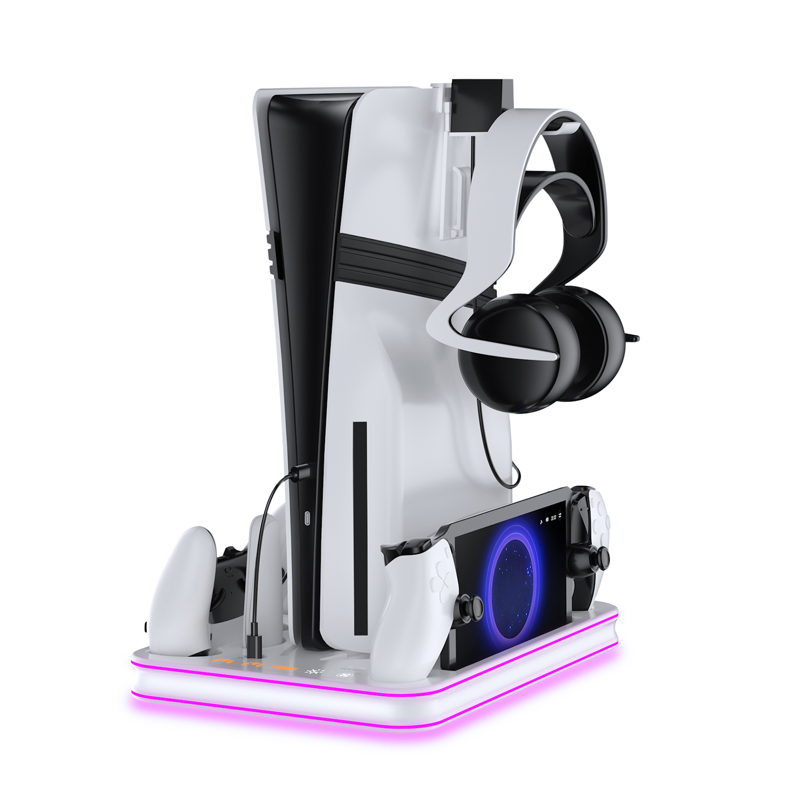 Headset Stand Rgb - Suporte de Resfriamento Multifuncional para Console