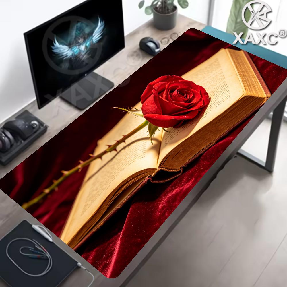 Vintage Gaming Accessories - Tapete de Mesa Vintage com Rosas