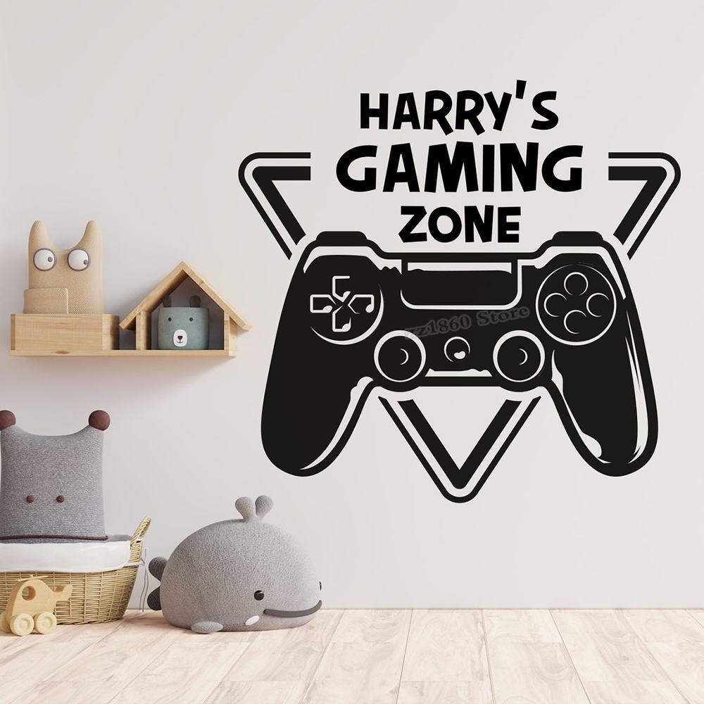 Gaming Accessories Bedroom - Nome personalizado zona de jogos parede