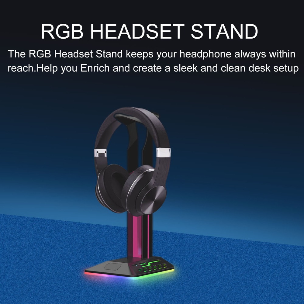 Headset Stand Rgb - Suporte Universal para Fones de Ouvido