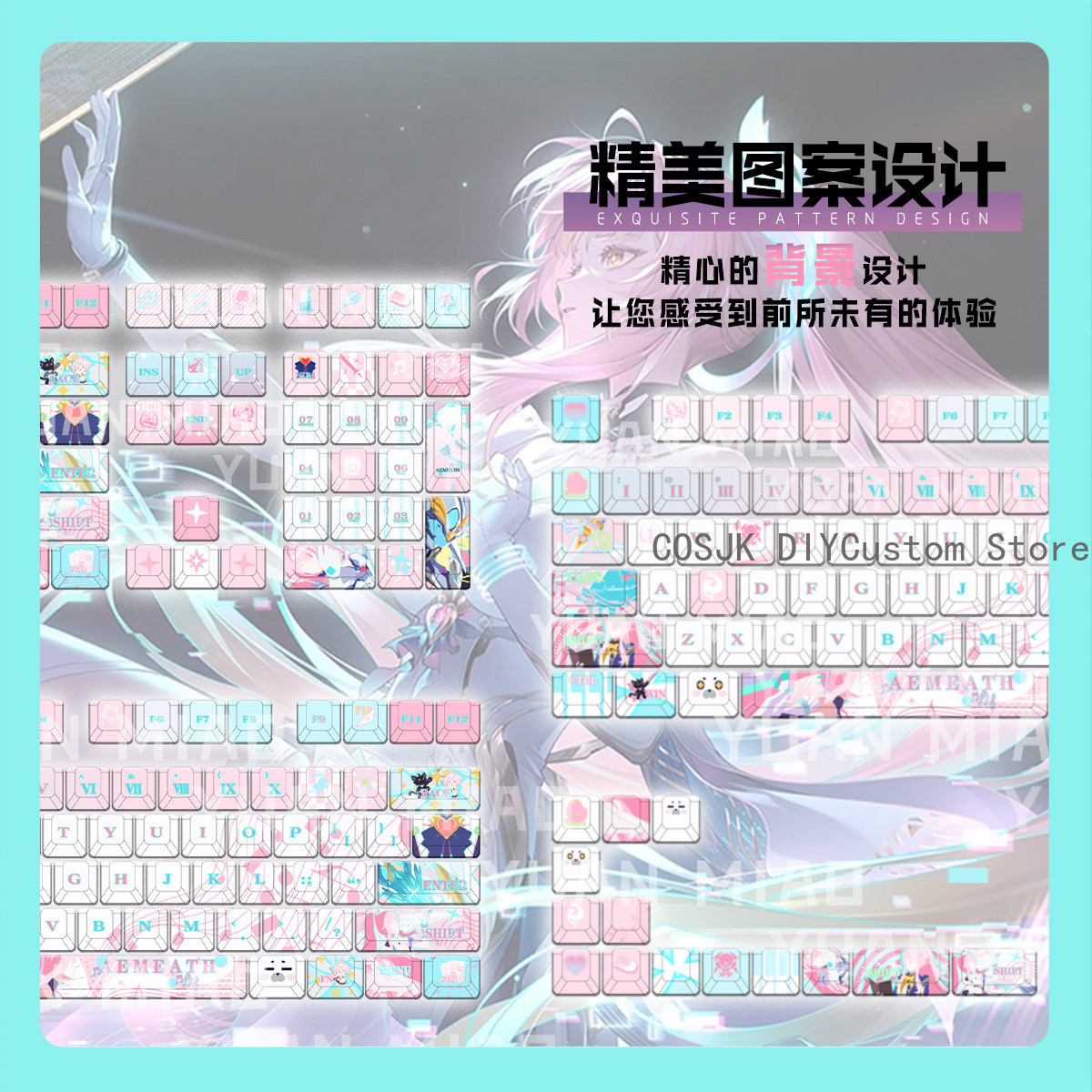 Conjunto de 122 Teclas Anime W - Gaming Accessories avaliação e preço
