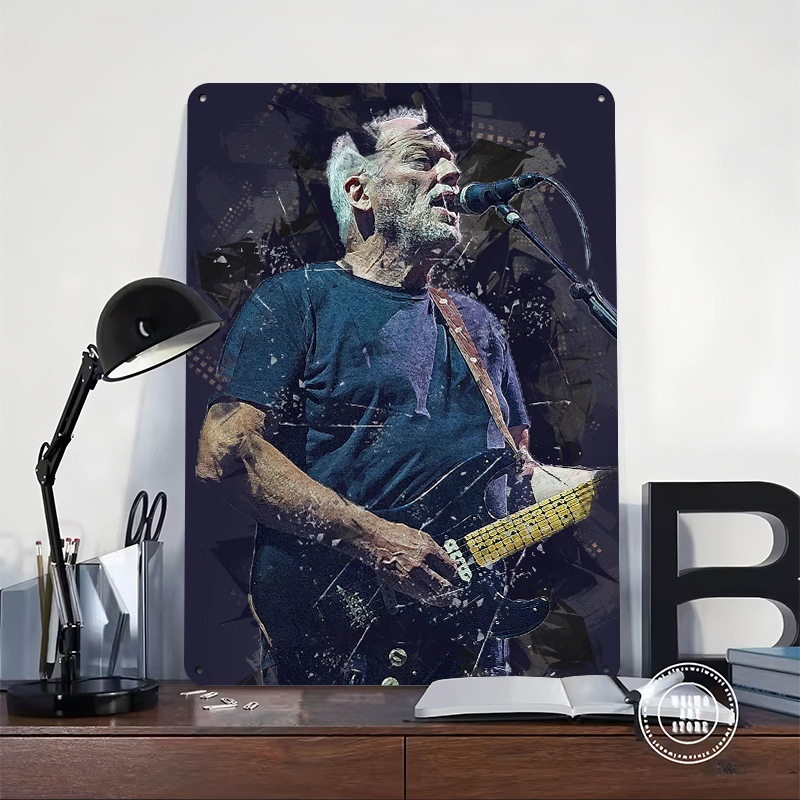 Pôster Metálico David Gilmour, - Vintage Gaming Accessories avaliação e preço