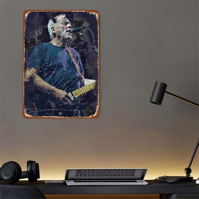 Pôster Metálico David Gilmour, - Vintage Gaming Accessories avaliação e preço