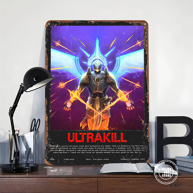Pôster Metálico do Jogo Ultrak - Vintage Gaming Accessories avaliação e preço