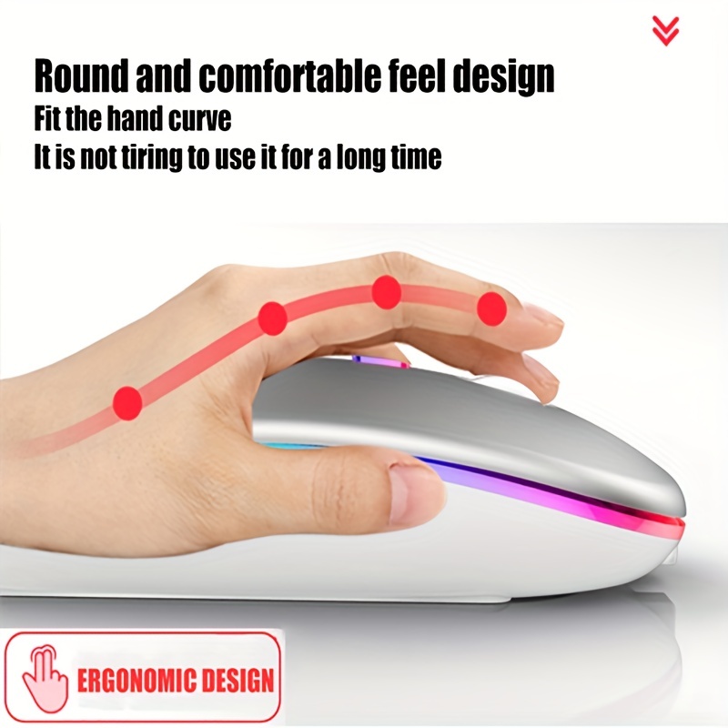 Mouse sem fio rgb recarregável - Gaming Accessories avaliação e preço