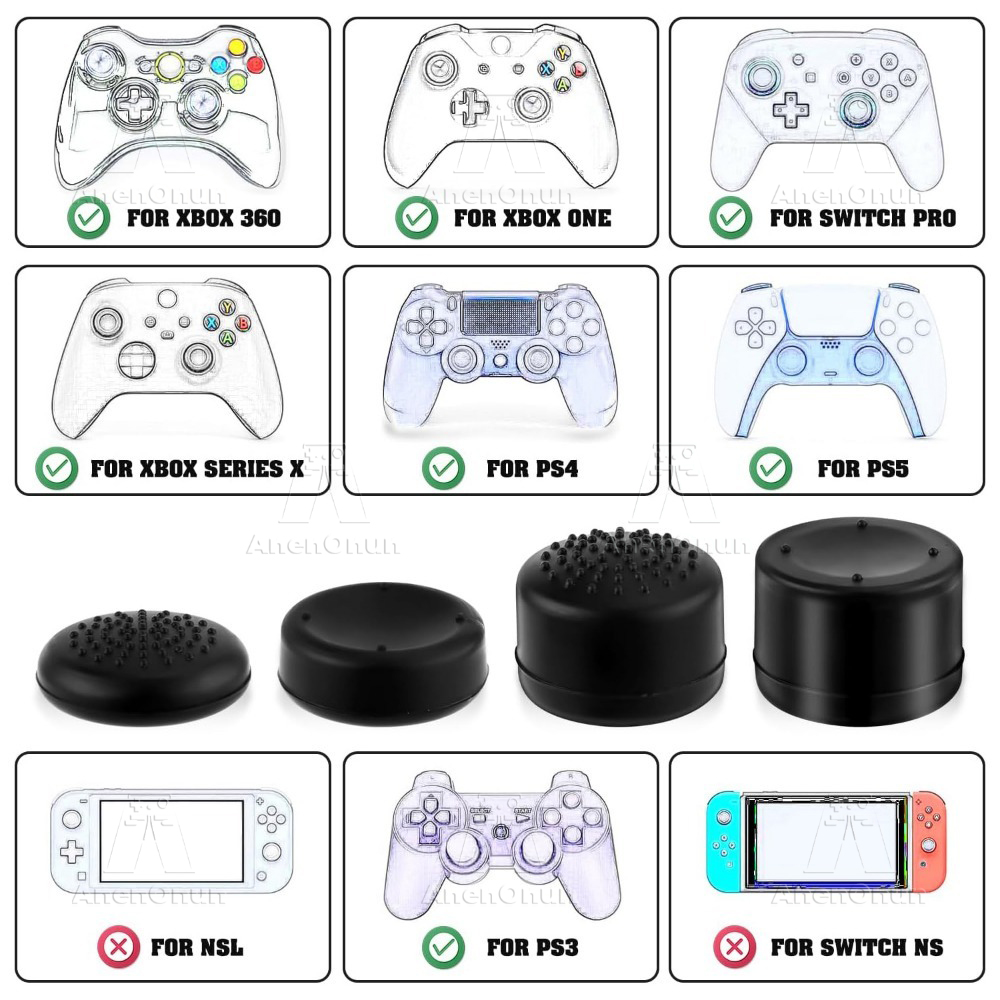 8 pçs tampas de aperto de pole - Gaming Accessories Ps4 avaliação e preço