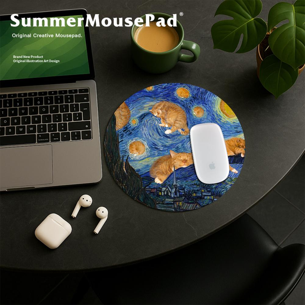 Gatos bonitos mouse pad vintag - Vintage Gaming Accessories avaliação e preço